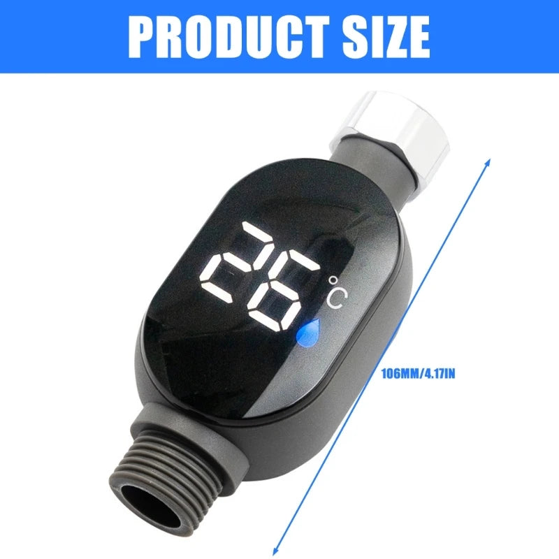 Shower temperature gauge