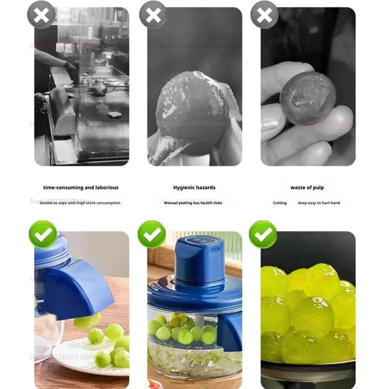 Automatic fruit peeling machine